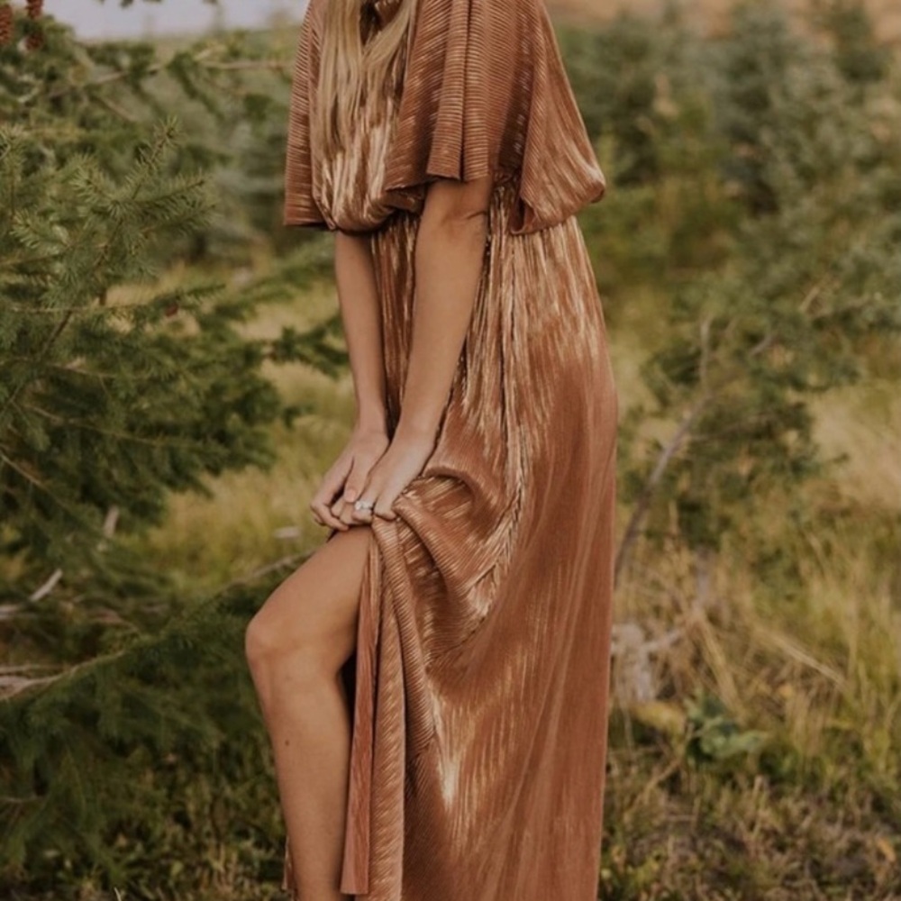 Glamorous Metallic Maxi Dress